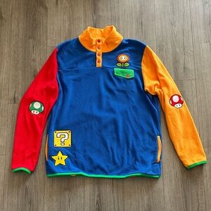 Men’s Super Mario Fleece with embroidery detail